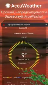 Наглядно показывает местоположение осадков на экране.